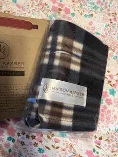 新品⭐︎MAISON KAYSER チェック柄ブランケット 80×60 cm