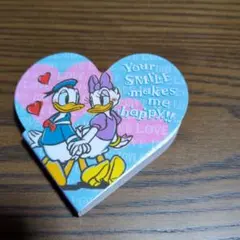 東京ディズニーリゾート ドナルド＆デイジー ハート型メモ