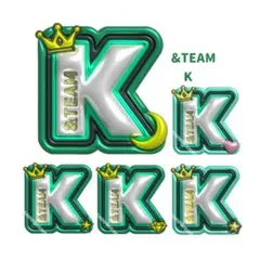 &TEAM エンティーム K ケイ ネームボード ぷっくりネームボード　ネムボ