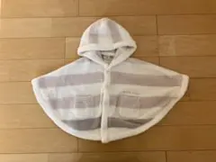 gelato pique ストライプフードポンチョ 80-90