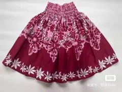 赤い花柄パウスカート 約73cm