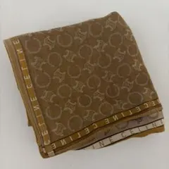 CELINE セリーヌ ハンカチ マカダム柄 ブラウン