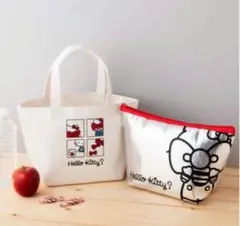 InRed10月号付録 HELLO KITTY トートバッグ＆保冷ポーチ　セット