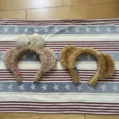 ダッフィー、シェリーメイのファーカチューシャセット