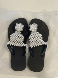 【希少】havaianas パールビーチサンダルのサムネイル