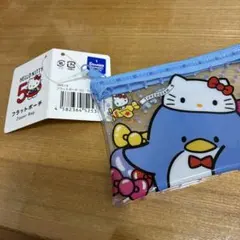 ハローキティ 50周年 フラットポーチ サンリオ