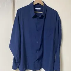 ZARA 長袖シャツ ネイビー Mサイズ