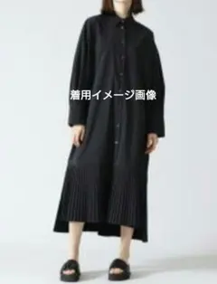 最終価格です✨新品◆裾プリーツシャツワンピース