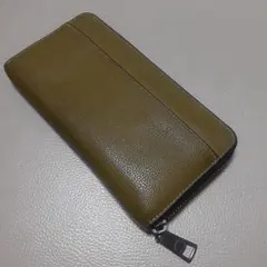 COACH オリーブグリーン レザー 長財布