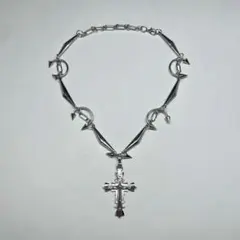 クロス 十字架 ネックレス グランジ opium パンク y2k