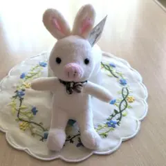 【タグ付】ブタウサギストラップ　美男ですね！