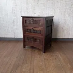 新品 飾り棚 東谷 バンブー 飾棚 スリムラック 引き出し付き アジアン #2 新品 飾り棚 東谷 バンブー 飾棚 スリムラック 引き出し付き アジアン