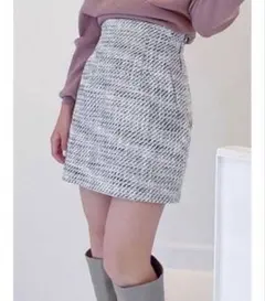 【新品未使用】 dazzlin ダズリン ツイードミニスカート