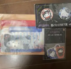 happyくじ サンリオキャラクターズ ハローキティ ステッカー 缶バッジ
