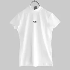 128 PGG 新品タグ付き 半袖モックネック レディース 白 サイズ0 S