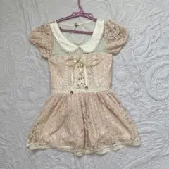 LIZ LISA リズリサ　レース　ミニワンピース　チュニック　ピンク