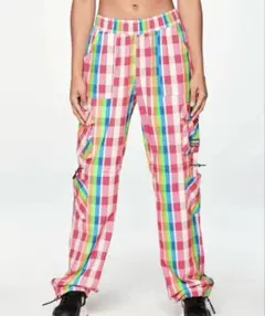 ZUMBA チェックパンツ　M Plaid Pop Cargo