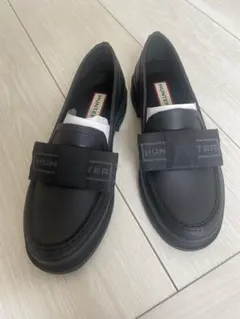 HUNTER レインリボンローファー 22cm