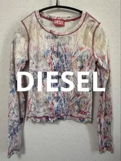 DIESEL 抽象模様 長袖Tシャツ