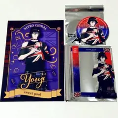 【匿名】崎山蓉司　NITRO CHiRAL ×HUB　缶バッジ、カード