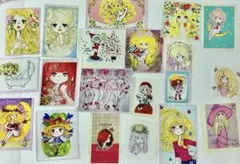 可愛い女の子パネル20枚♡レトロ可愛い♡輸入生地⑤