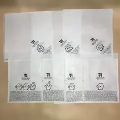 ちいかわ袋セブンイレブン、コンプリート7種類1セット計7枚、新品、未使用、