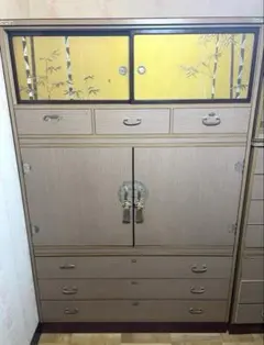 値下げ！和風箪笥 着物 鎌倉彫調 昭和レトロ - メルカリ