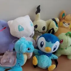 ポケモンぬいぐるみまとめ ８個 ミュウ ラプラス パモット ミミッキュなど