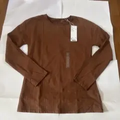 【新品未使用】ユニクロレディース　長袖M ヒートテックU ブラウン