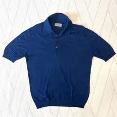 JOHN SMEDLEY 長袖ポロシャツ ネイビー ✳︎クリーニング済み✳︎ JOHN SMEDLEY 長袖ポロシャツ ネイビー ✳︎クリーニング済み✳︎ 楽天