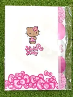 日焼けキティ　ハローキティA4クリアファイル　インデックス付き