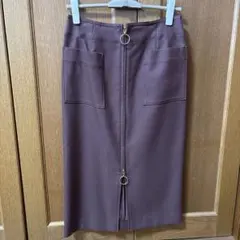NOBLE ブラウン タイトスカート サイズ40