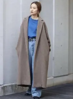Ungrid ブラウン オーバーサイズ ロングコート