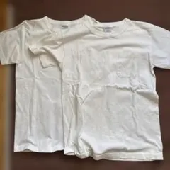 champion 胸ポケット白Tシャツ2枚made in USA チャンピオン