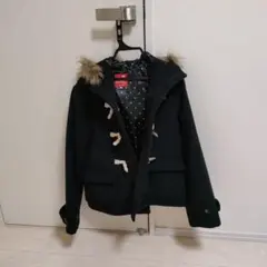 美品　earth music&ecology 黒のダッフルコート