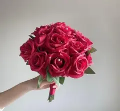結婚式 ブライダル ブーケ 韓国風 造花 アーティフィシャルフラワー
