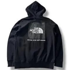 THE NORTH FACE バックプリント ロゴ パーカー ブラック M 定番