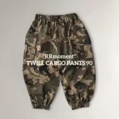 "RRmoment" タイルカーゴパンツ 迷彩 90