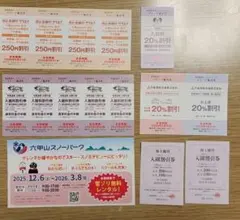 六甲山レジャー施設優待セット（六甲山スノーパーク雪ゾリ無料レンタル券など