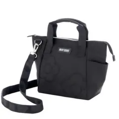 マリークワント新品ブラック デイジー刺繍トートバッグ / 保冷 バッグ 1/2