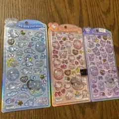 サンリオ　Sanrio うるちゅるポップシール　3種類　まとめ売り　正規品