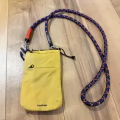 topologie イエロー サコッシュ　ストラップ付