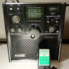 SONY スカイセンサー 5800　動作品　1部難あり。ACアダプター付き 送料無料 SONY ソニー 純正 スカイセンサー ICF-5800 等用 AC