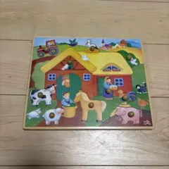 木製 ドイツ Chelona社チェローナ社 型はめパズル　牧場