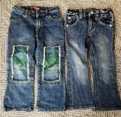 キッズデニムパンツ２枚セット