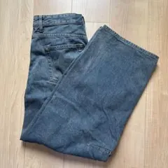 GU レディース バレルレッグジーンズ Lサイズ ブルーのサムネイル