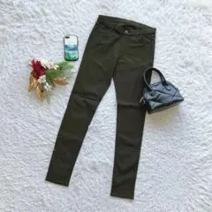 ✨未使用✨ シューラルー スキニーパンツ M レーヨン混 ストレッチ カジュアル