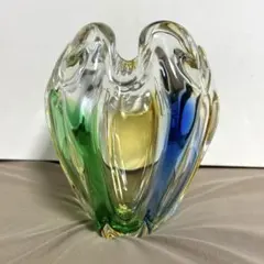 レインボーフリル ガラス ヴィンテージ フラワーベース 花瓶 レインボーフリル ガラス ヴィンテージ フラワーベース 花瓶 - メルカリ