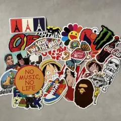 キャラクター ロゴ ステッカー 25枚