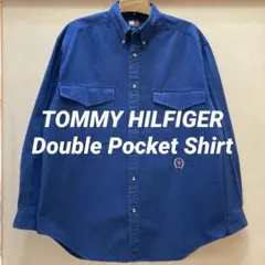 トミーヒルフィガー ダブルポケット ボタンダウンシャツ